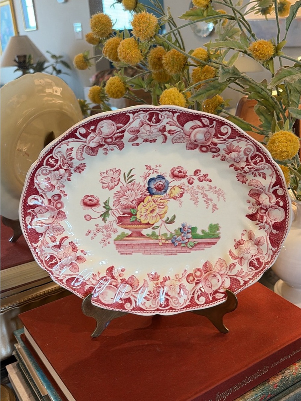 Vintage Royal Doulton Pomeroy Transferware Davenport Plate Oval Serving Platter